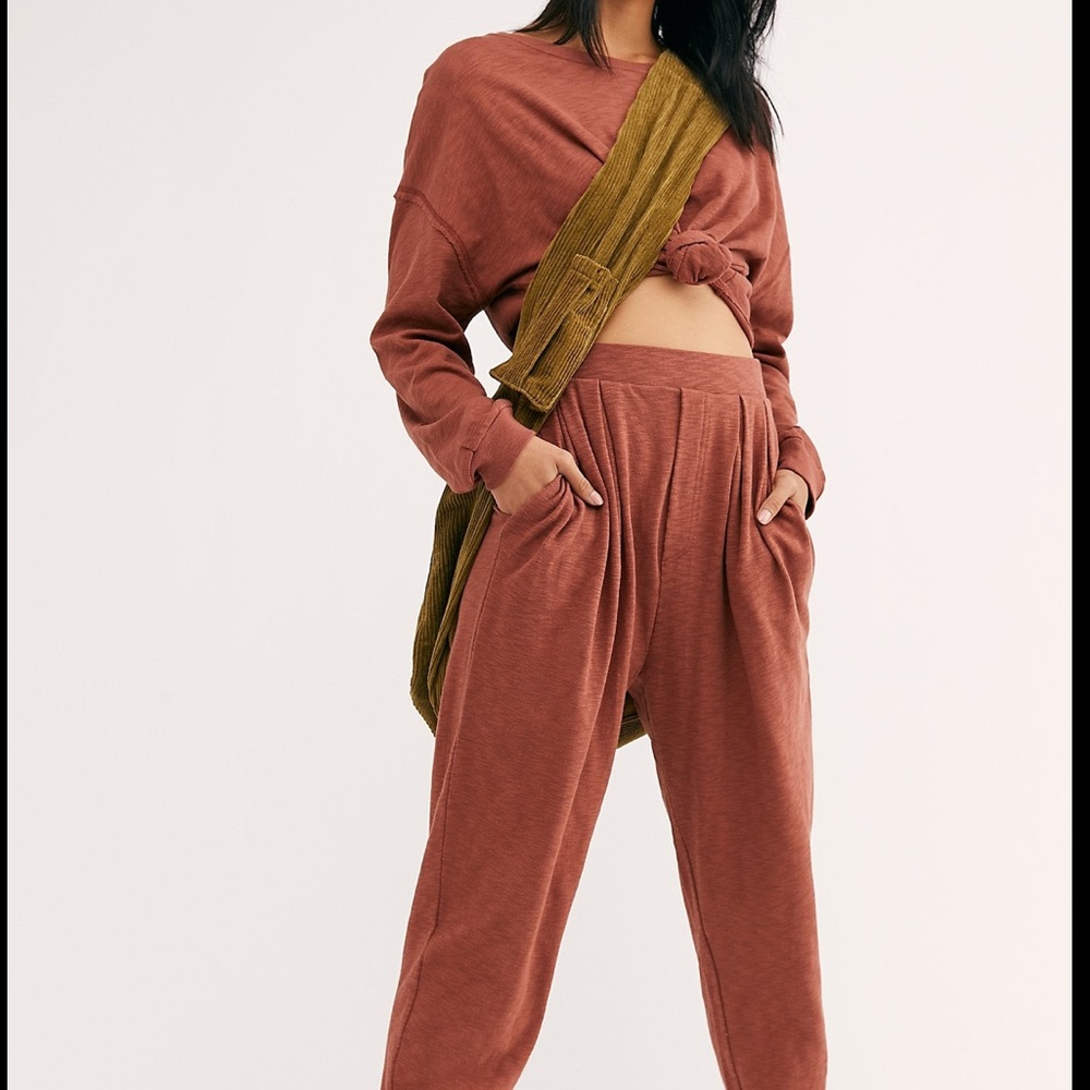 Free People Culver City Set - Size Small - Mauve/Pink